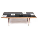 Mesita: a vintage tile top coffee table.