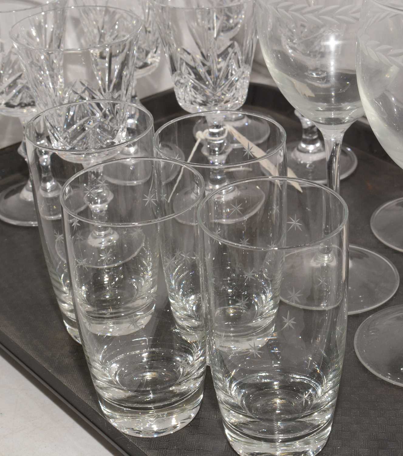 Three sets of glasses, various. - Image 3 of 3