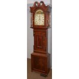 A Victorian mahogany longcase clock.