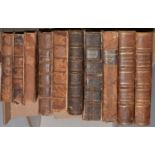 Ten volumes of antiquarian books
