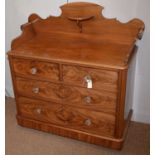 A Victorian mahogany washstand.