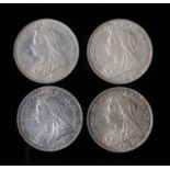 Victoria (1837-1901), four Shillings,