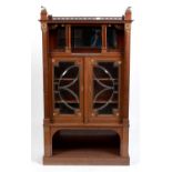 A late 19th Century mahogany display cabinet