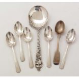 A selection of silver spoons