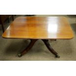 A 19th Century rectangular mahogany breakfast table