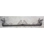 A 19th Century wrought iron fire fender.