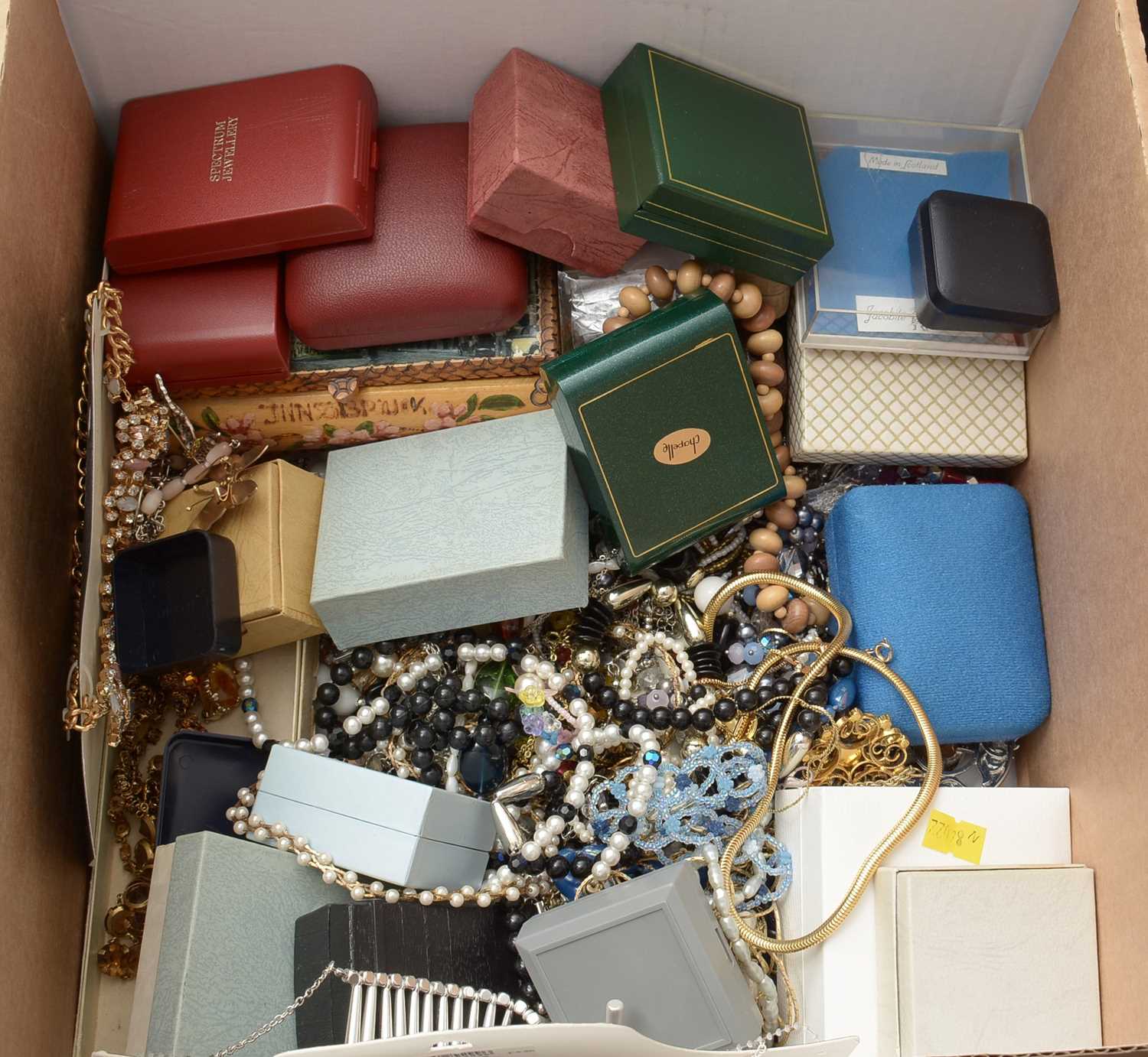 A large box of costume jewellery, - Image 2 of 2