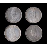 Victoria (1837-1901), four Shillings, 1887