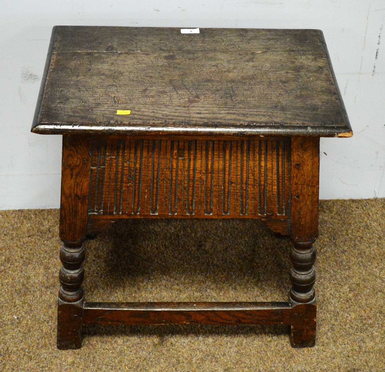 A 20th Century oak and elm occasional table