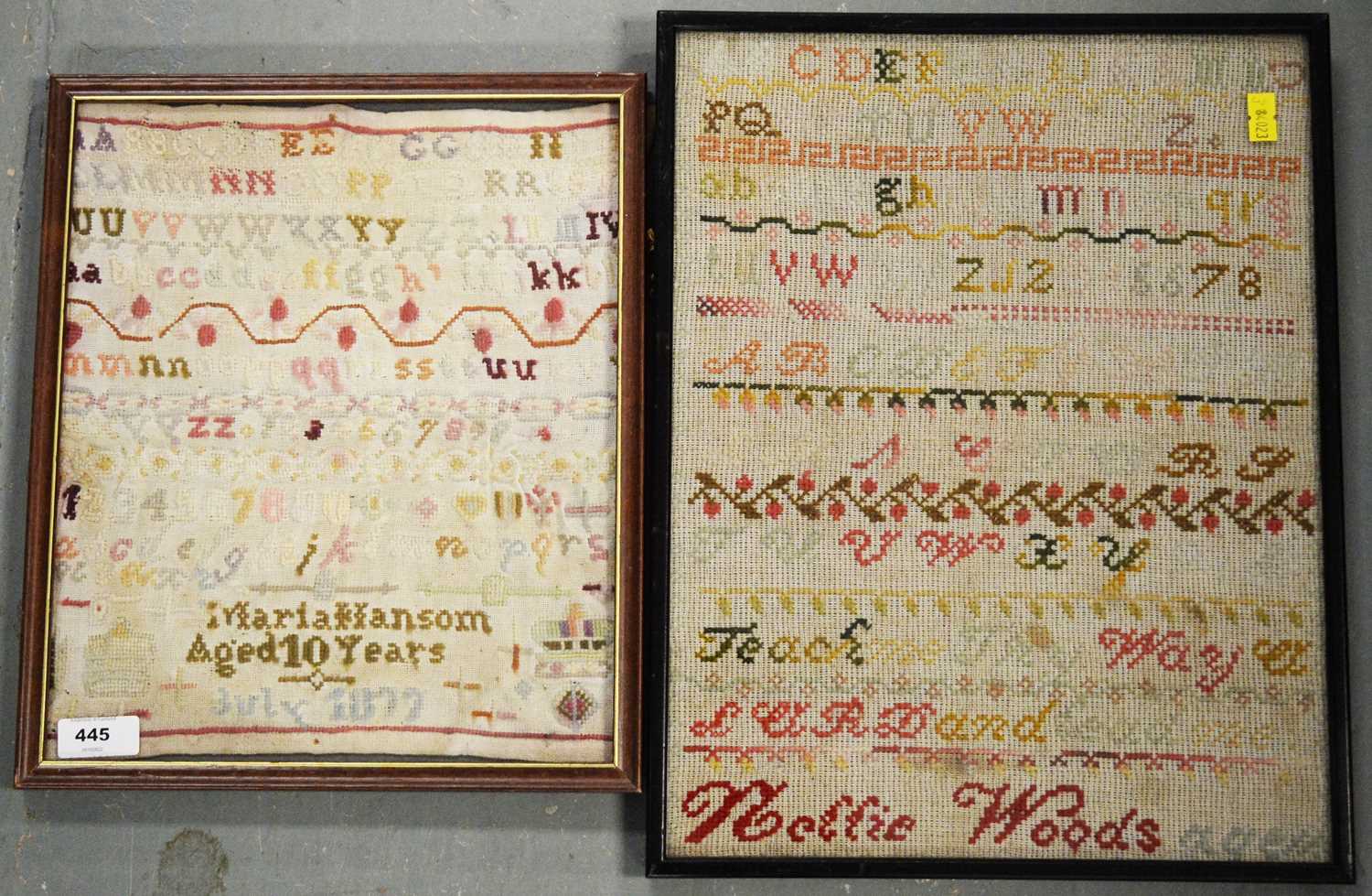 Two Victorian samplers