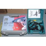 A Performance 18V Cordless hammer drill kit and another.
