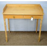 A pine wash stand