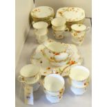 An Art Deco Royal Paragon Fine Bone China ‘Orchard’ pattern tea service