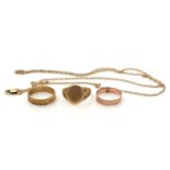 9ct gold jewellery items