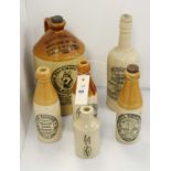 A selection of stoneware bottles