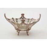 A George V silver bonbon dish, by Alexander Clark & Co Ltd﻿