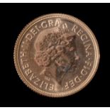 Elizabeth II (1958-) gold Sovereign 2013.