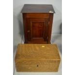 A tabernacle and an oak workbox