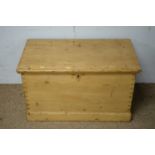 A pine blanket box