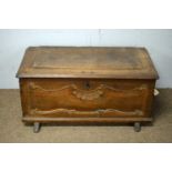 A 19th Century oak blanket chest