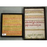 Two Victorian samplers