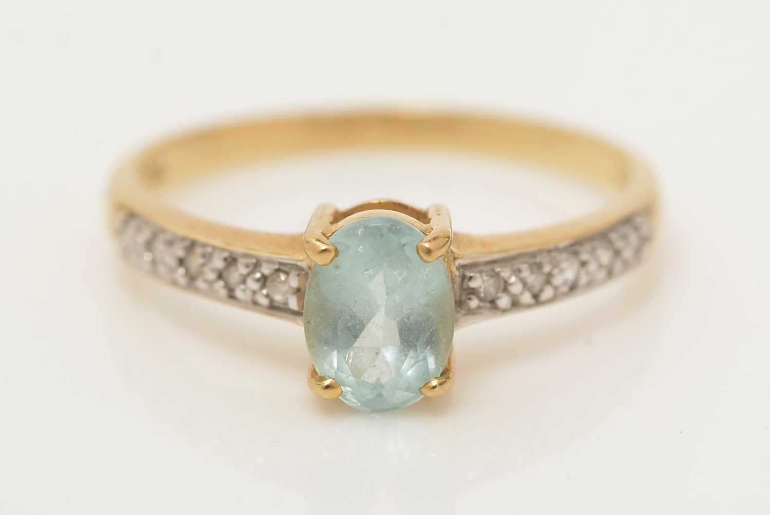 A tourmaline and diamond ring, - Image 2 of 3