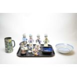 Seven Nao figurines; and other items, various.