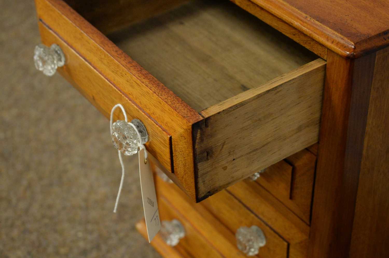 An attractive late Victorian walnut apprentice chest - Image 3 of 3