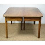 A 19th Century mahogany two-piece dining table