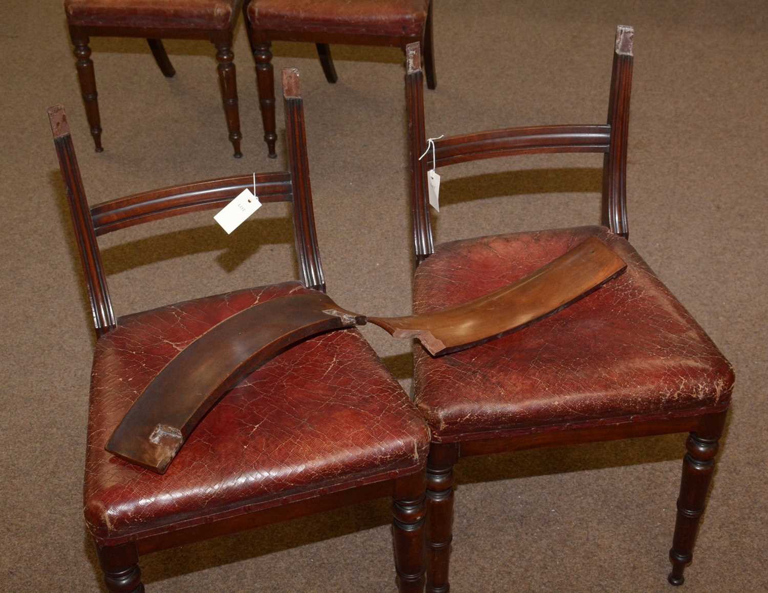 A set of twelve Victorian mahogany dining chairs. - Image 7 of 7