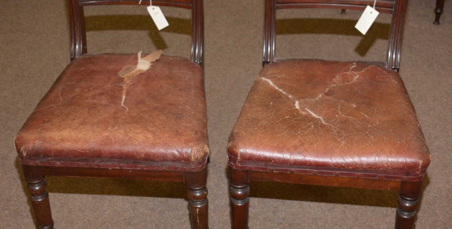 A set of twelve Victorian mahogany dining chairs. - Image 6 of 7