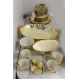 A selection of 1920s hand painted tea and other table wares, various.