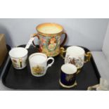 Royal Doulton and other makers loving/commemorative cups.