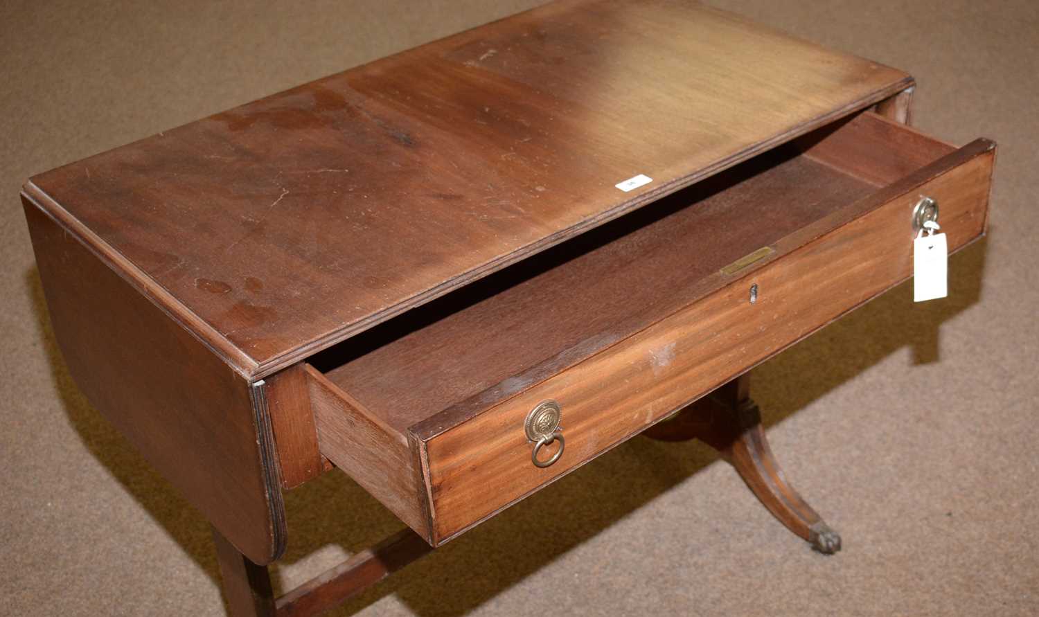 A Georgian-style mahogany sofa table. - Image 2 of 4