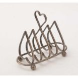 A silver five-bar toast rack, Henry Stratford Ltd,