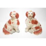 A pair of Staffordshire Wally/Hearth dogs.