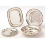 Four American sterling silver dishes,