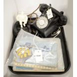 A bakelite telephone; and other collectables.