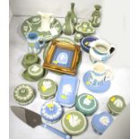 A selection of Wedgwood Jasperware ceramics.