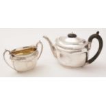 A Victorian silver teapot and sugar bowl, by Edward Barnard & Sons Ltd,