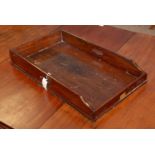 A mahogany butlers tray.