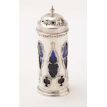 A silver sugar caster, by H. Wilkinson Ltd