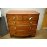 An early 19th Century mahogany bowfront chest