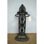 A Victorian style cast iron stick stand,