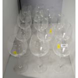 A set of nine Villeroy & Boch gin goblets or balloons