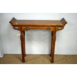 A Chinese hardwood altar table