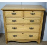 An Edwardian ash chest.