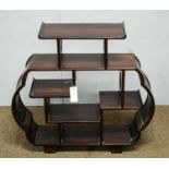 Chinese hardwood table top display shelves