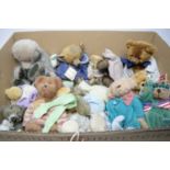 A selection of teddy bears.