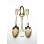 Three German silver tablespoons, by Wutzkowsky,